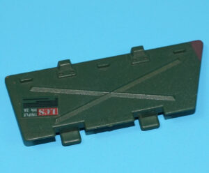 1989 GI JOE SGT SLAUGHTERS EQUALIZER ORIGINAL SPARE PART STORAGE COVER (L) HASBRO