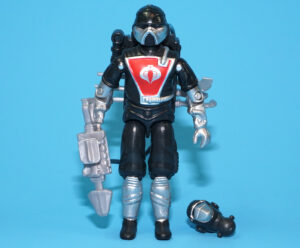 2025 GI JOE TECHNO VIPER COBRA ELITE TROOPER BARBECUE 100% COMPLETE BLACK MAJOR CUSTOM