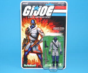 2025 GI JOE REACTION FIGURES SNAKE EYES ARCTIC MOC MOSC SUPER7