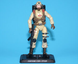 2008 GI JOE COBRA OFFICER v8 NEAR COMPLETE C9 DESERT ASSAULT SQUAD HASBRO 25TH ANNIVERSARY