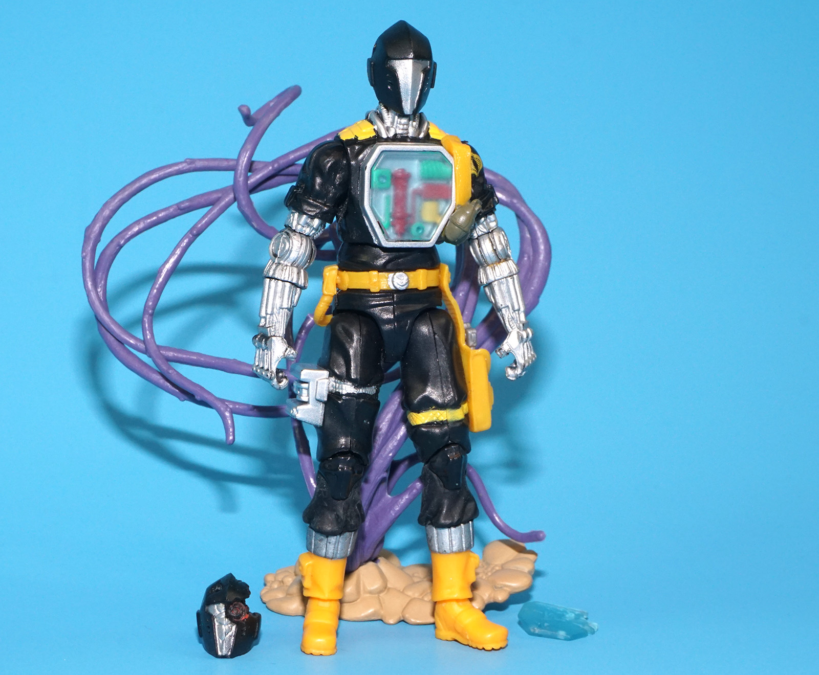 2009 GI JOE COBRA BAT B.A.T. v21 NEAR COMPLETE C9+ DEFENSE OF COBRA ISLAND HASBRO 25TH ANNIVERSARY - Image 2