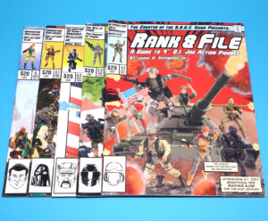 RANK & FILE A GUIDE TO 4  G.I. JOE ACTION FIGURES VOL. 1.1 2.2 3.2 4.1 5 JAMES M. KAVANAUGH JR.