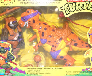 TMNT TEENAGE MUTANT NINJA TURTLES CAVE-TURTLE DON & TRIPPY TYRANNOSAURUS MIB MISB SEALED US BOX 1993 PLAYMATES