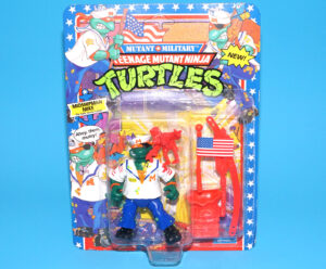 TMNT TEENAGE MUTANT NINJA TURTLES MUTANT MILITARY MIDSHIPMAN MIKE MOC US CARD 1992 PLAYMATES READ