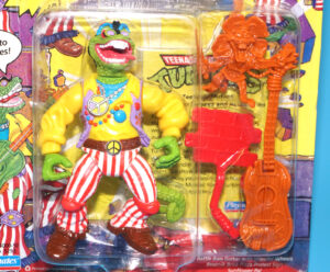 TMNT TEENAGE MUTANT NINJA TURTLES ROCK ‘N ROLL MONDO GECKO MOC MOSC SEALED US CARD 1992 PLAYMATES