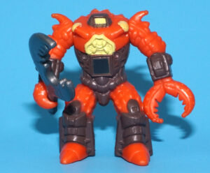 BATTLE BEASTS SERIES 1 #28 CRUSTY CRAB 100% COMPLETE & ORIGINAL 1980s HASBRO TAKARA