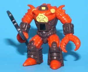 BATTLE BEASTS SERIES 1 #28 CRUSTY CRAB 100% COMPLETE & ORIGINAL 1980s HASBRO TAKARA