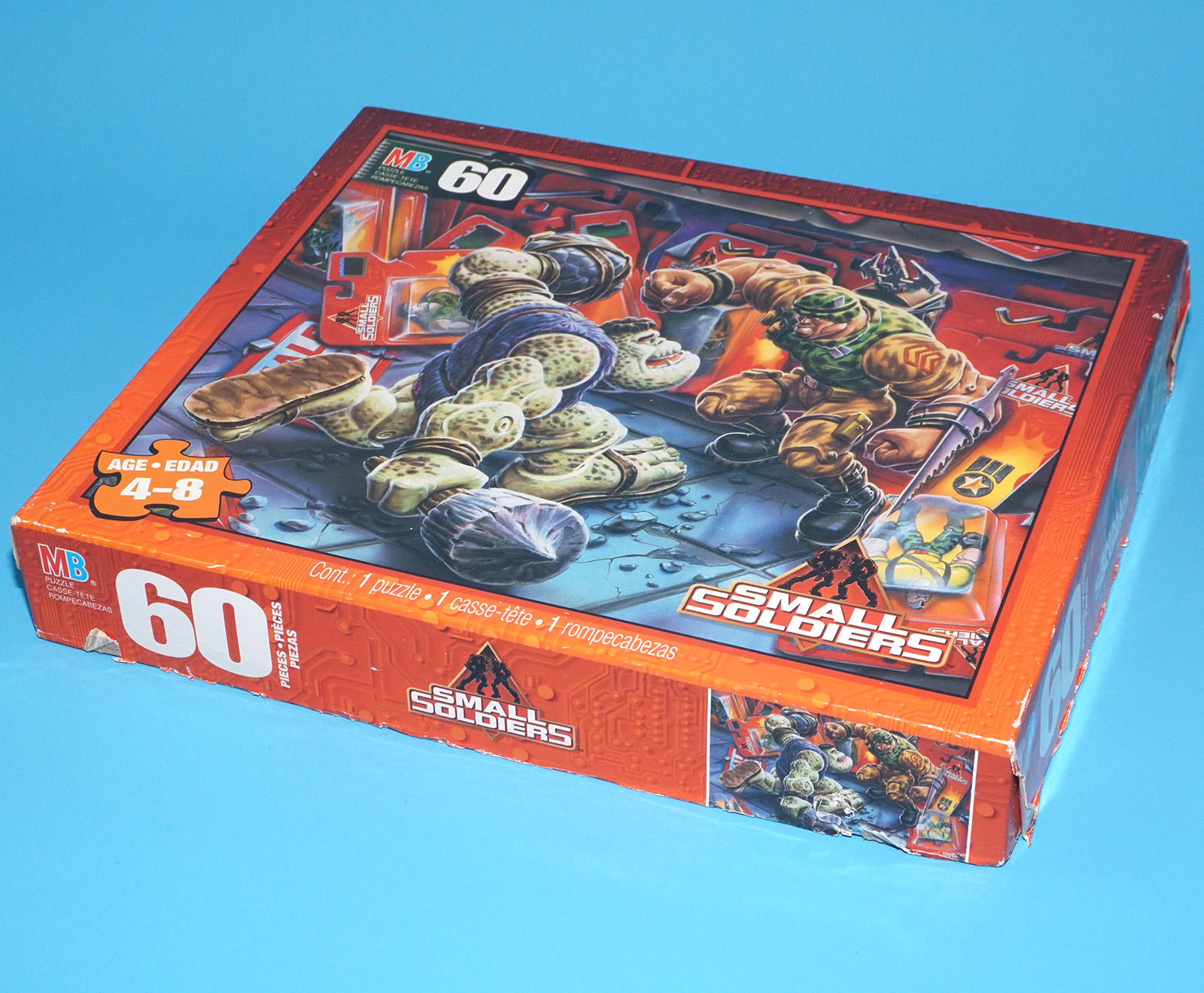 SMALL SOLDIERS 60 PIECE PUZZLE COMPLETE BOXED US BOX 1998 MILTON BRADLEY MB TOYS DREAMWORKS - Image 3