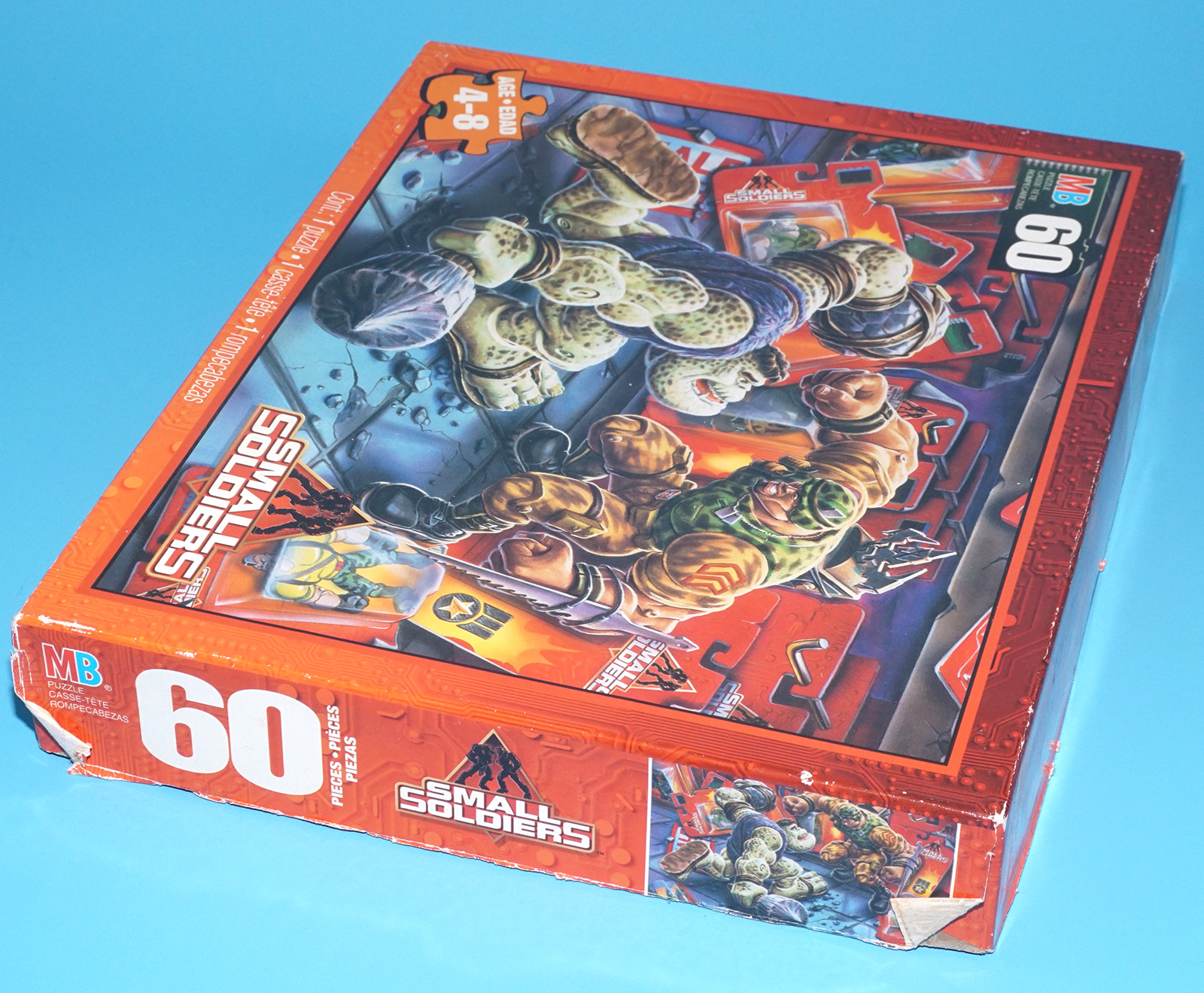 SMALL SOLDIERS 60 PIECE PUZZLE COMPLETE BOXED US BOX 1998 MILTON BRADLEY MB TOYS DREAMWORKS - Image 4