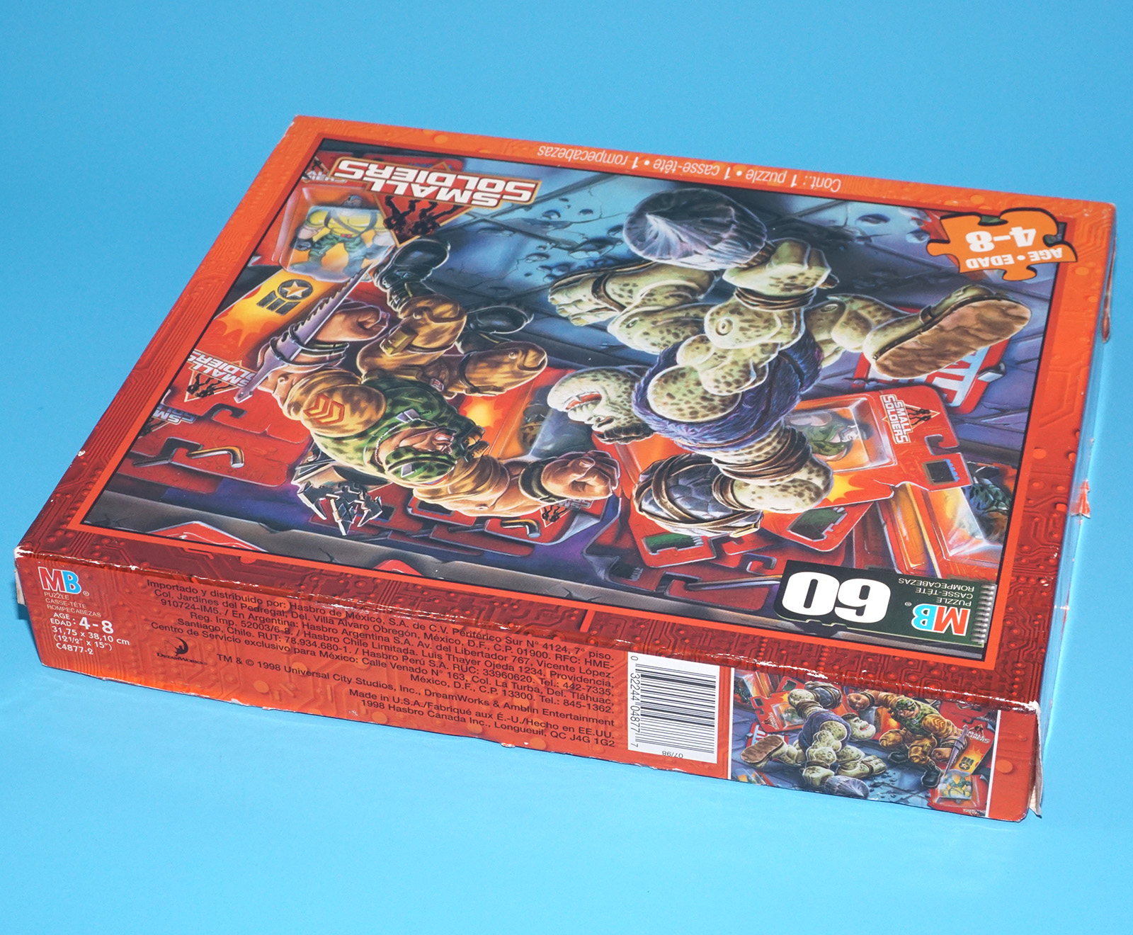SMALL SOLDIERS 60 PIECE PUZZLE COMPLETE BOXED US BOX 1998 MILTON BRADLEY MB TOYS DREAMWORKS - Image 5