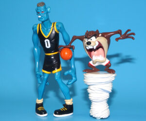 SPACE JAM TASMANIAN DEVIL & BLANKO 100% COMPLETE 1996 PLAYMATES