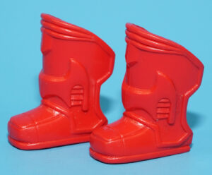MOTU KO EARTH FORCE ORIGINAL SPARE PART GROUND FLIGHT BOOTS 1985 PACE TOYS SUNGOLD