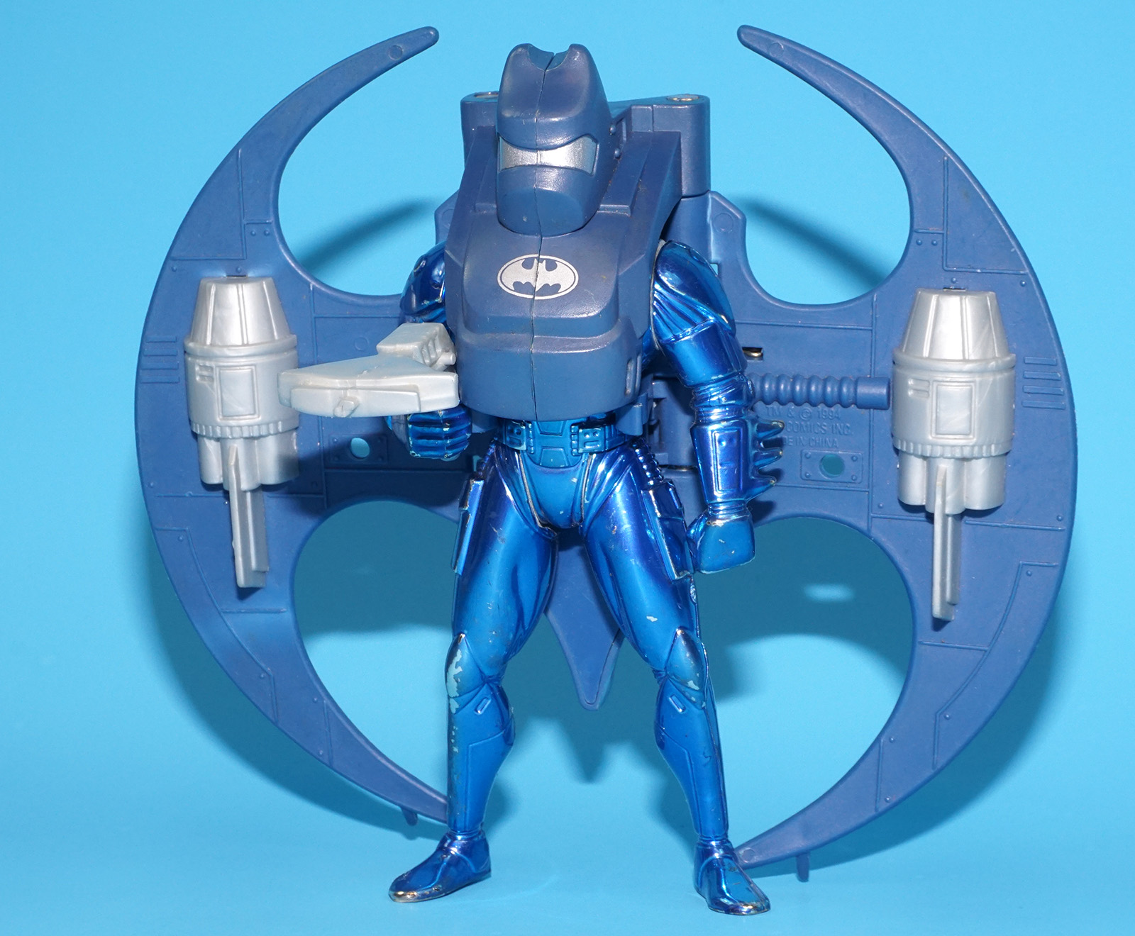 BATMAN LEGENDS DELUXE FLIGHTPACK BATMAN 100% COMPLETE 1995 KENNER - Image 2