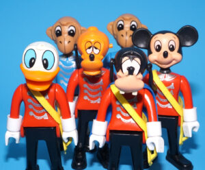 ZOOLAND BRASS BAND MEMBERS DONALD GOOFY MICKEY PLUTO 1985 AIRGAM EXIN DISNEY