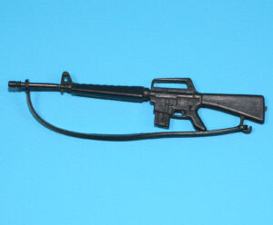 A-TEAM ORIGINAL SPARE PART 6″ SERIES BA FACE HANNIBAL MURDOCK RIFLE WITH STRAP 1983 GALOOB