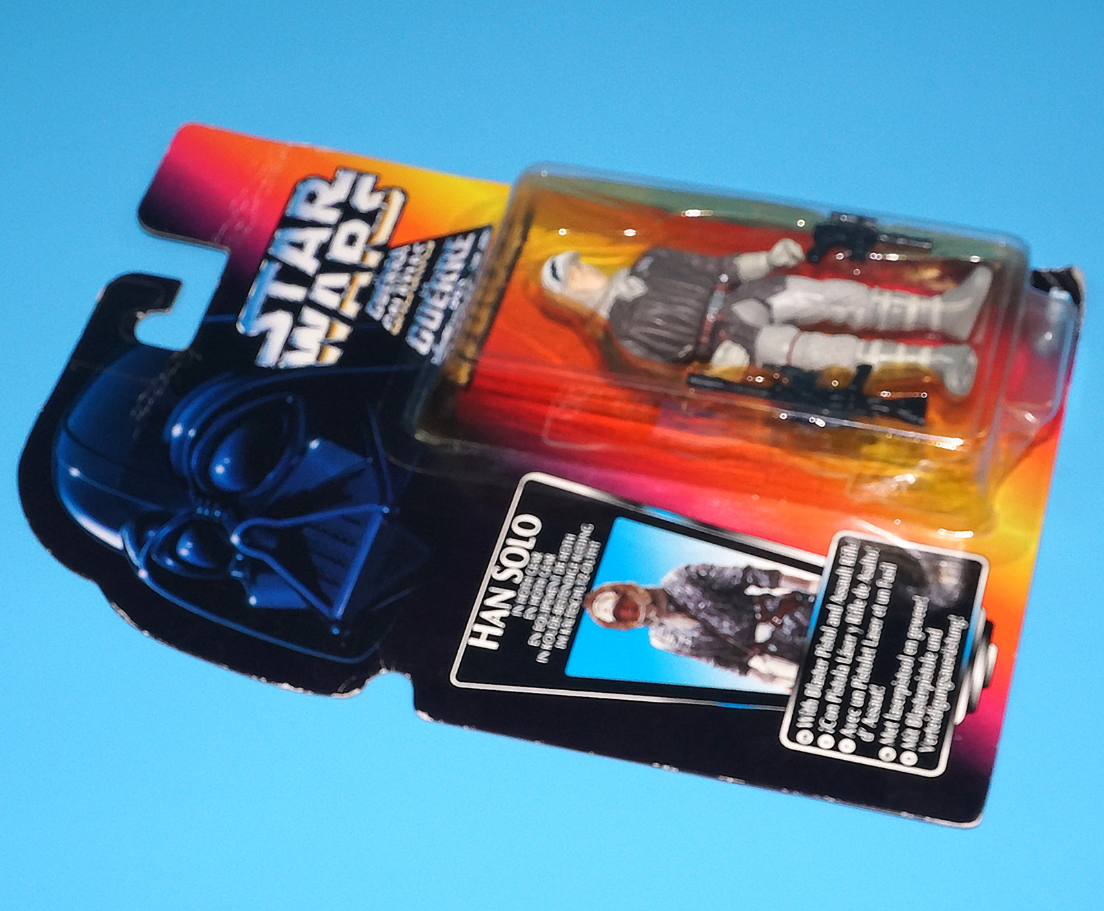 STAR WARS POTF2 HAN SOLO HOTH GEAR MOC MOSC EURO CARD 1995 KENNER - Image 3