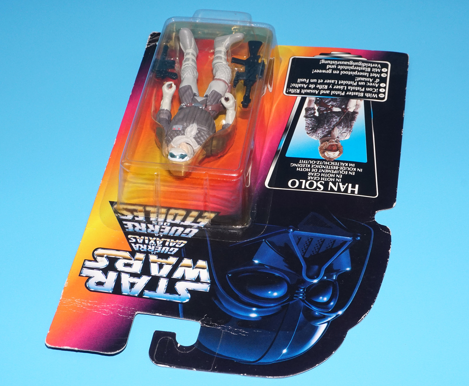 STAR WARS POTF2 HAN SOLO HOTH GEAR MOC MOSC EURO CARD 1995 KENNER - Image 4