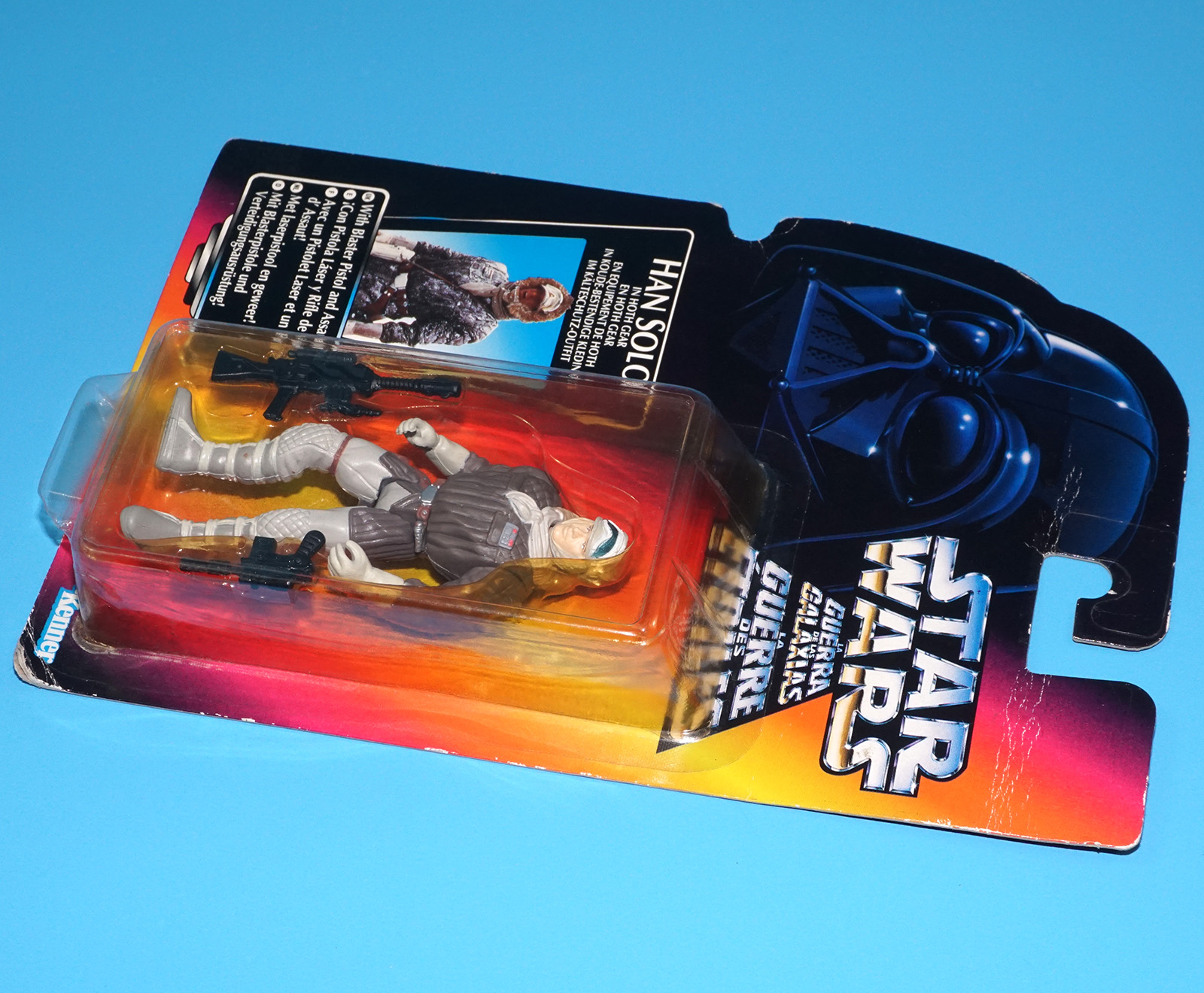 STAR WARS POTF2 HAN SOLO HOTH GEAR MOC MOSC EURO CARD 1995 KENNER - Image 6