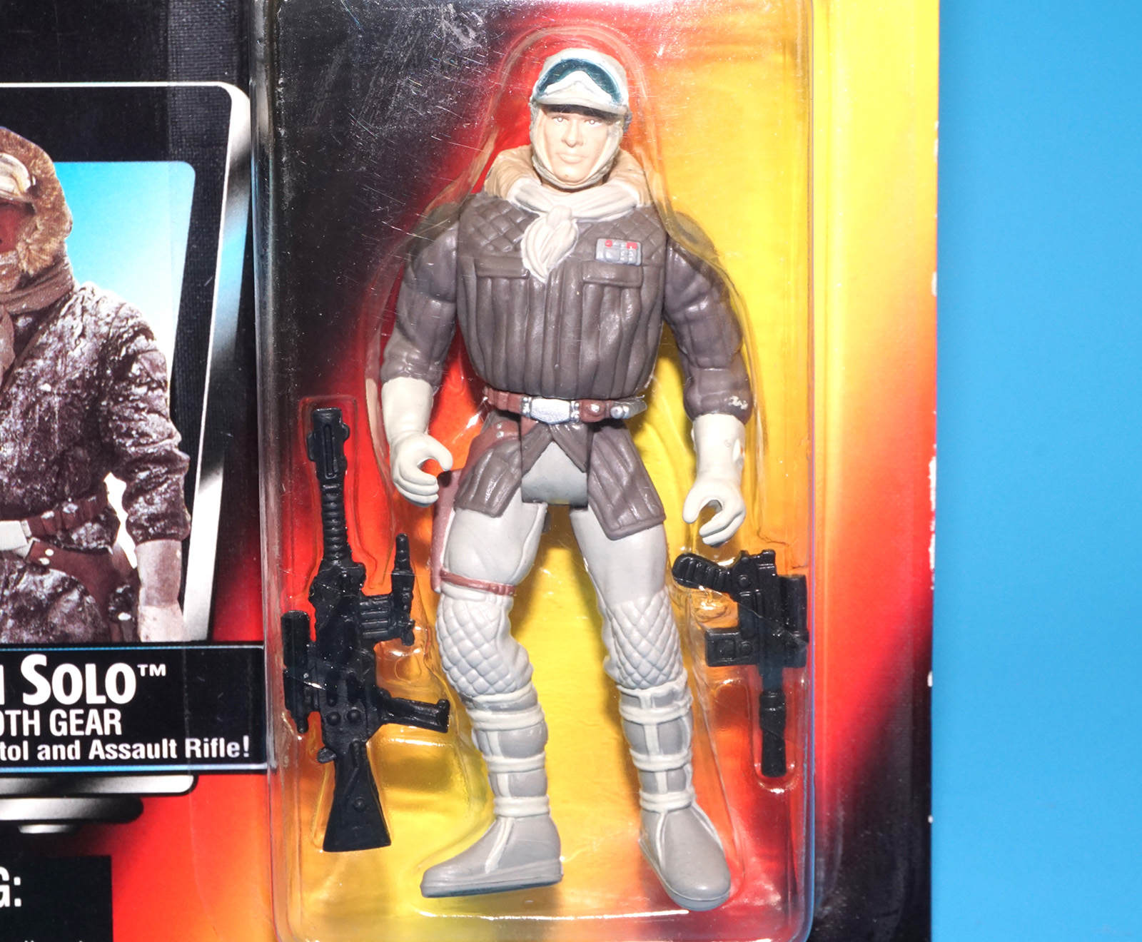 STAR WARS POTF2 HAN SOLO HOTH GEAR MOC MOSC EURO CARD JAPAN EXPORT 1995 KENNER - Image 2