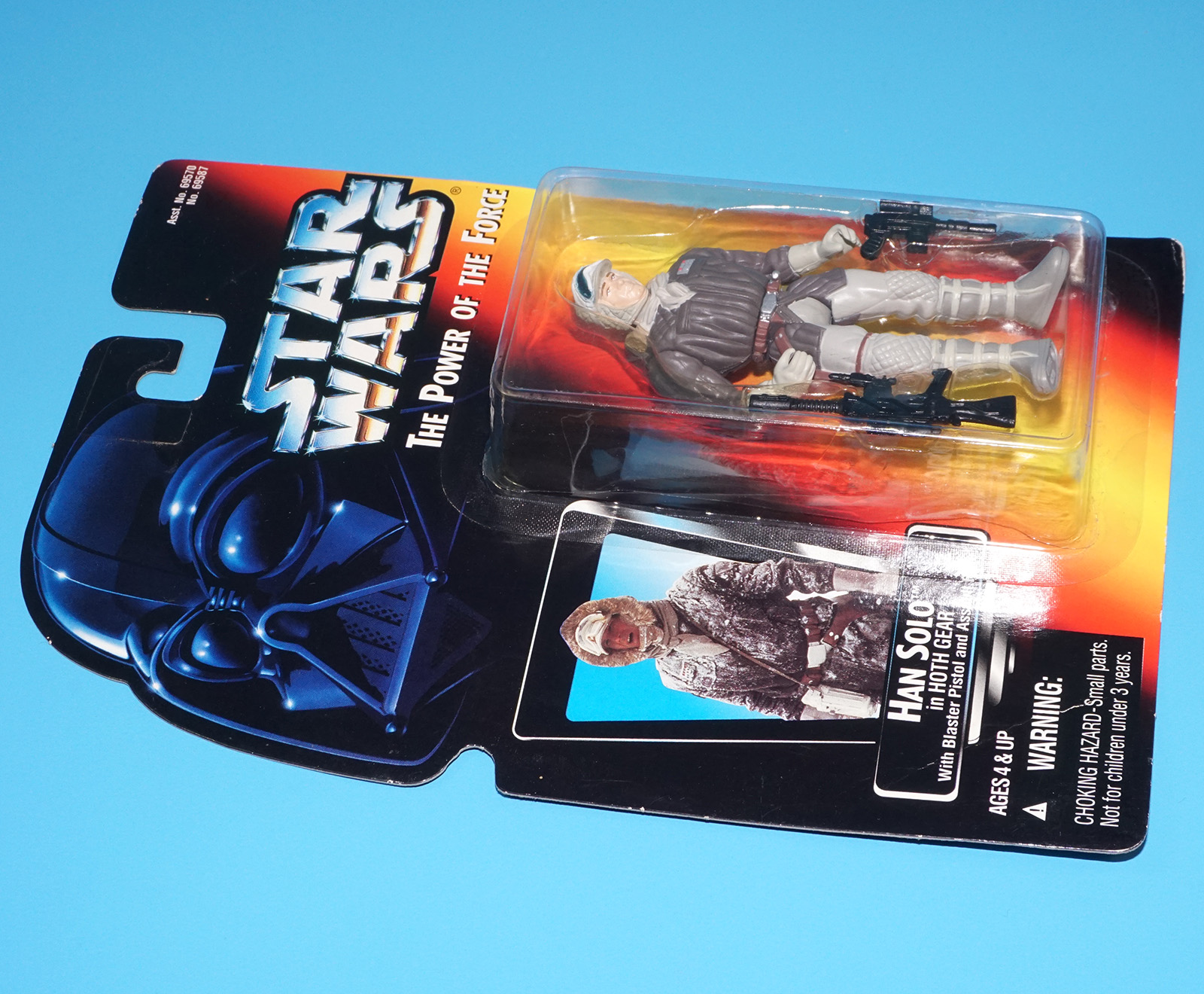 STAR WARS POTF2 HAN SOLO HOTH GEAR MOC MOSC EURO CARD JAPAN EXPORT 1995 KENNER - Image 3