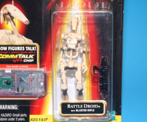 STAR WARS EPISODE 1 BATTLE DROID MOC MOSC US CARD 1998 HASBRO