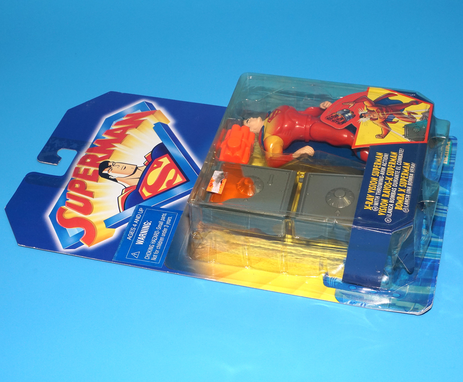 DC COMICS SUPERMAN ANIMATED SERIES X-RAY VISION SUPERMAN MOC MOSC 1996 KENNER - Image 3