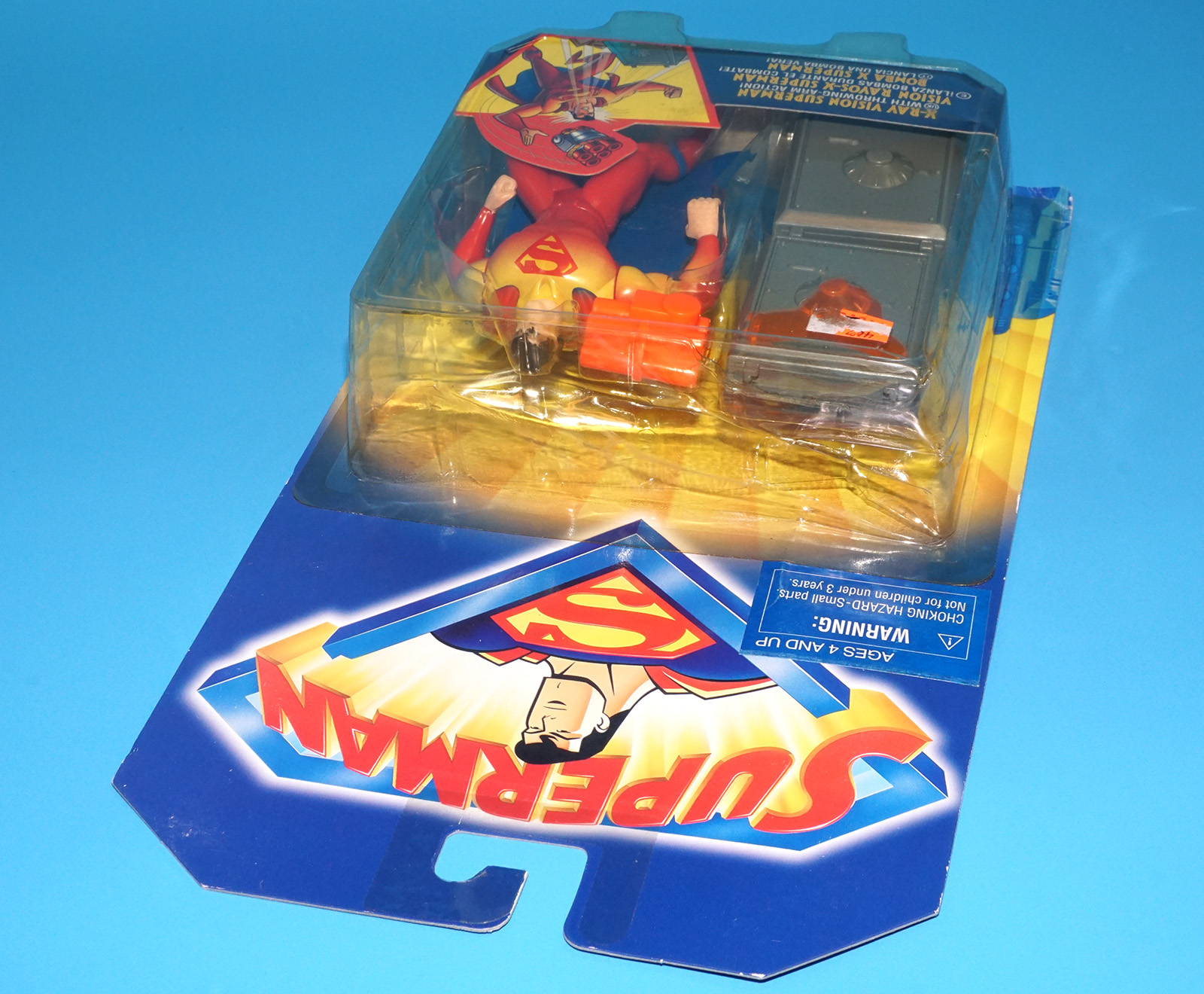 DC COMICS SUPERMAN ANIMATED SERIES X-RAY VISION SUPERMAN MOC MOSC 1996 KENNER - Image 6