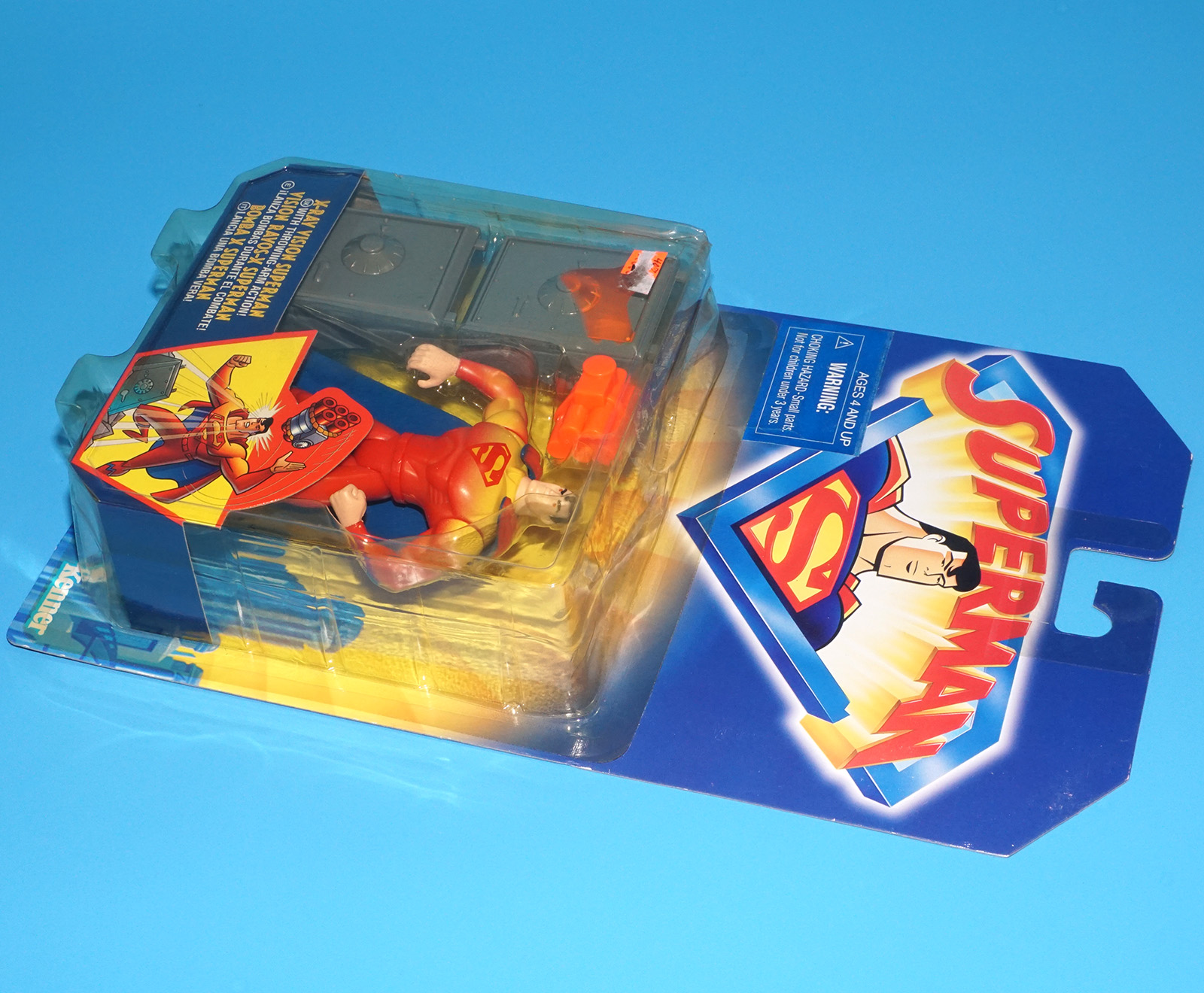 DC COMICS SUPERMAN ANIMATED SERIES X-RAY VISION SUPERMAN MOC MOSC 1996 KENNER - Image 7