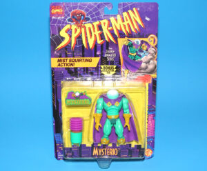 MARVEL SPIDER-MAN ANIMATED SERIES MYSTERIO MOC MOSC US CARD 1995 TOY BIZ