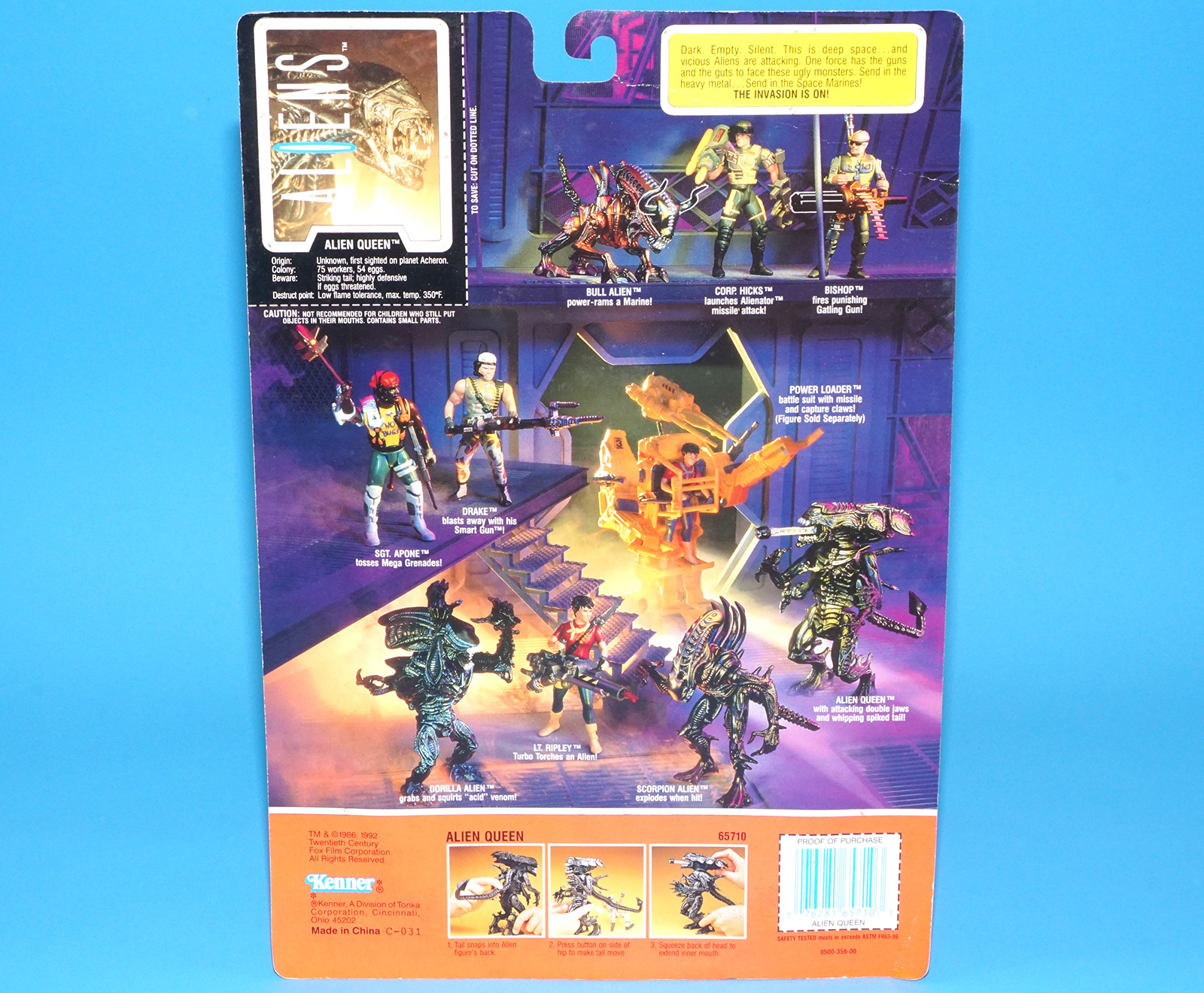 ALIENS ALIEN QUEEN XENOMORPH MOC MOSC US CARD 1992 KENNER - Image 7