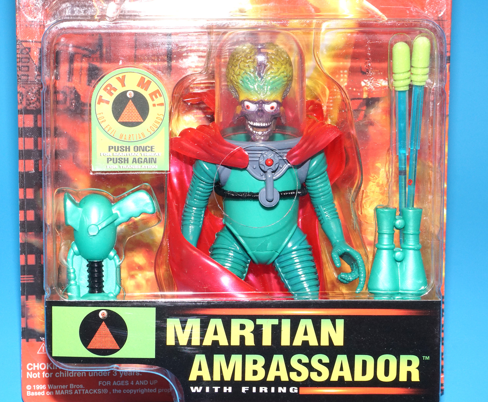 MARS ATTACKS! MARTIAN AMBASSADOR MOC MOSC US CARD 1996 TRENDMASTERS - Image 2