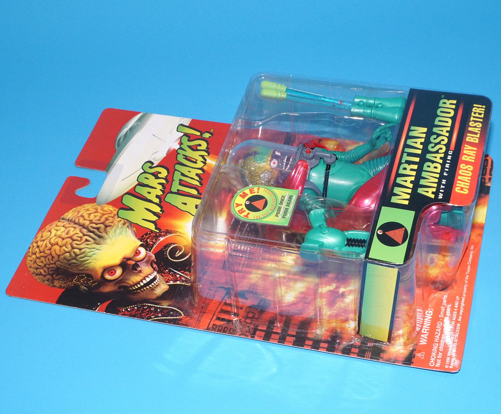 MARS ATTACKS! MARTIAN AMBASSADOR MOC MOSC US CARD 1996 TRENDMASTERS - Image 3