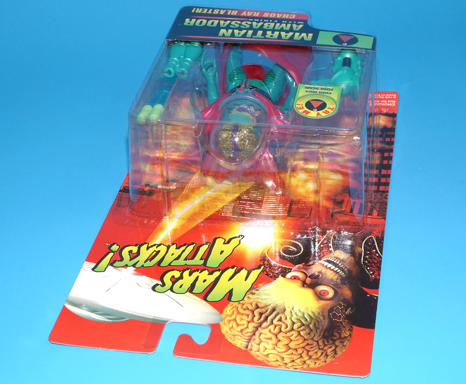 MARS ATTACKS! MARTIAN AMBASSADOR MOC MOSC US CARD 1996 TRENDMASTERS - Image 4