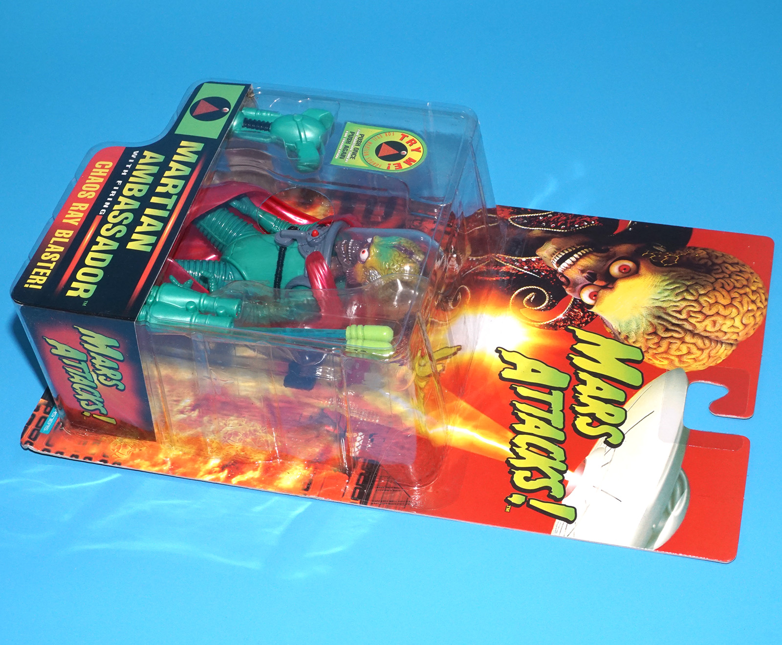 MARS ATTACKS! MARTIAN AMBASSADOR MOC MOSC US CARD 1996 TRENDMASTERS - Image 5