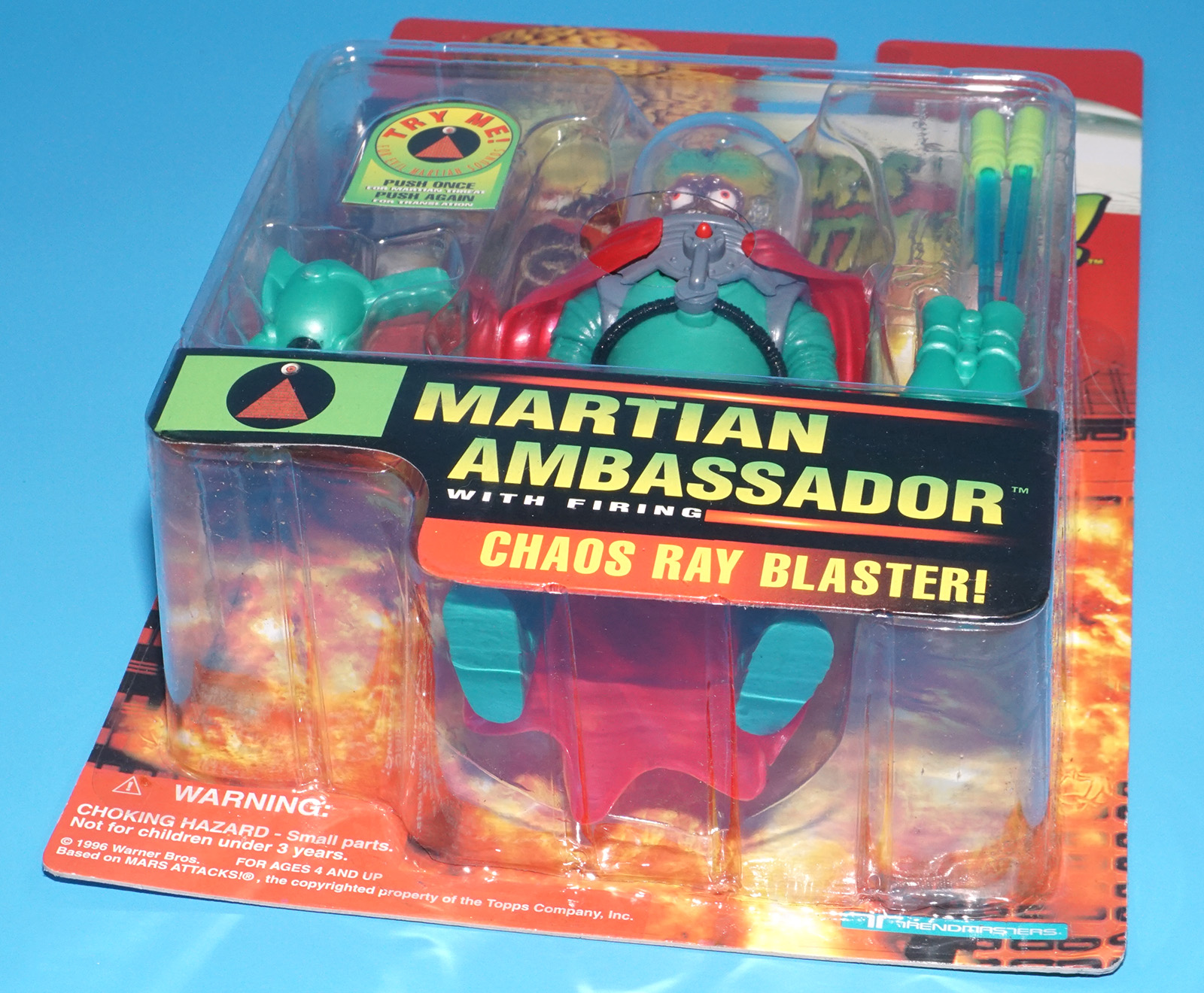 MARS ATTACKS! MARTIAN AMBASSADOR MOC MOSC US CARD 1996 TRENDMASTERS - Image 6