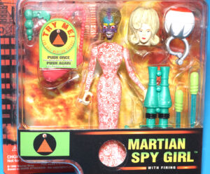 MARS ATTACKS! MARTIAN SPY GIRL MOC MOSC US CARD 1996 TRENDMASTERS