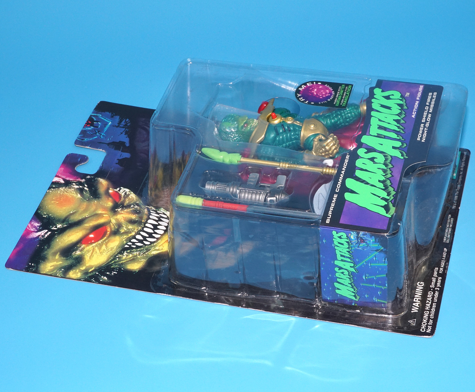 MARS ATTACKS SUPREME COMMANDER MOC MOSC US CARD 1996 TRENDMASTERS - Image 3