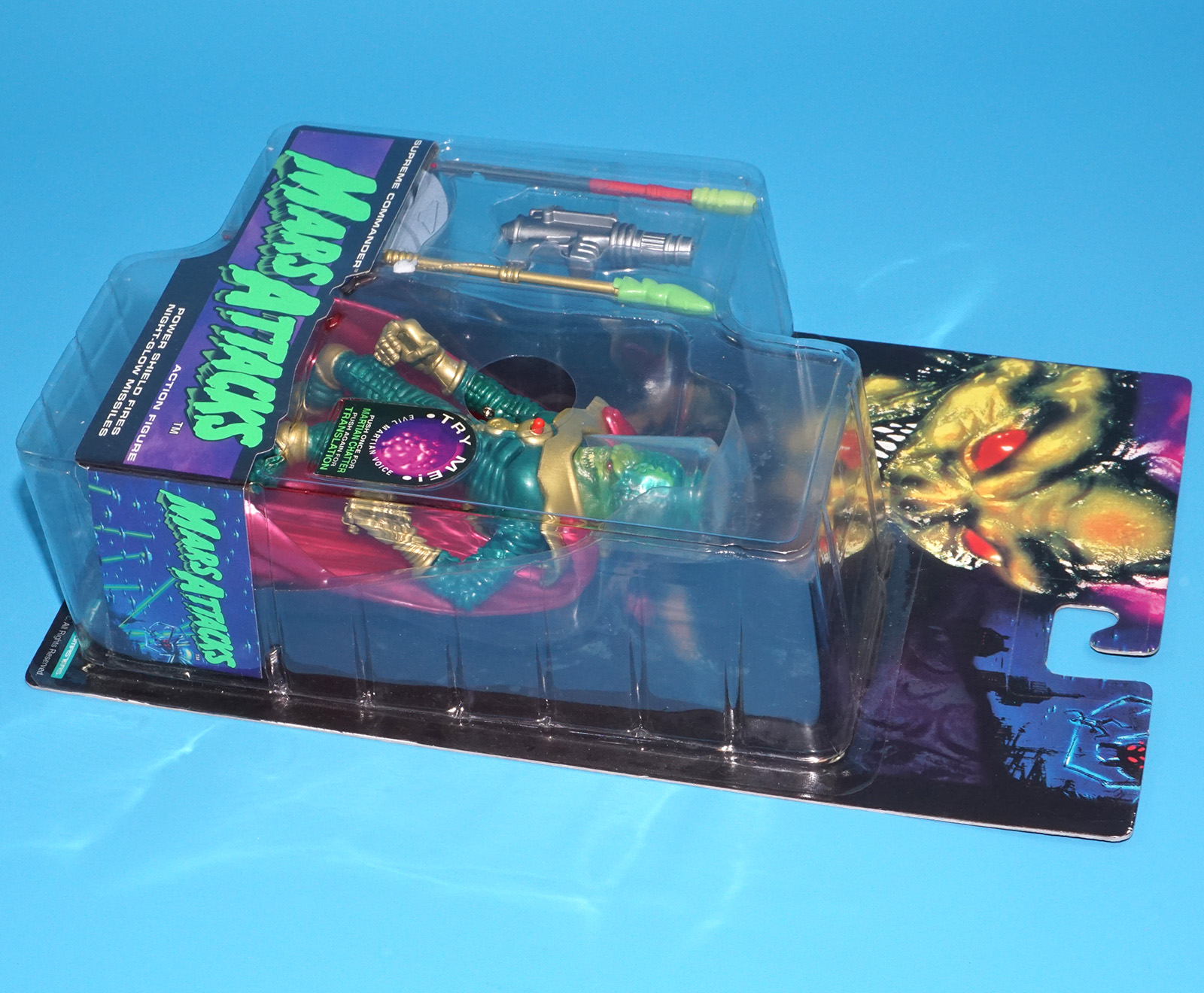 MARS ATTACKS SUPREME COMMANDER MOC MOSC US CARD 1996 TRENDMASTERS - Image 5