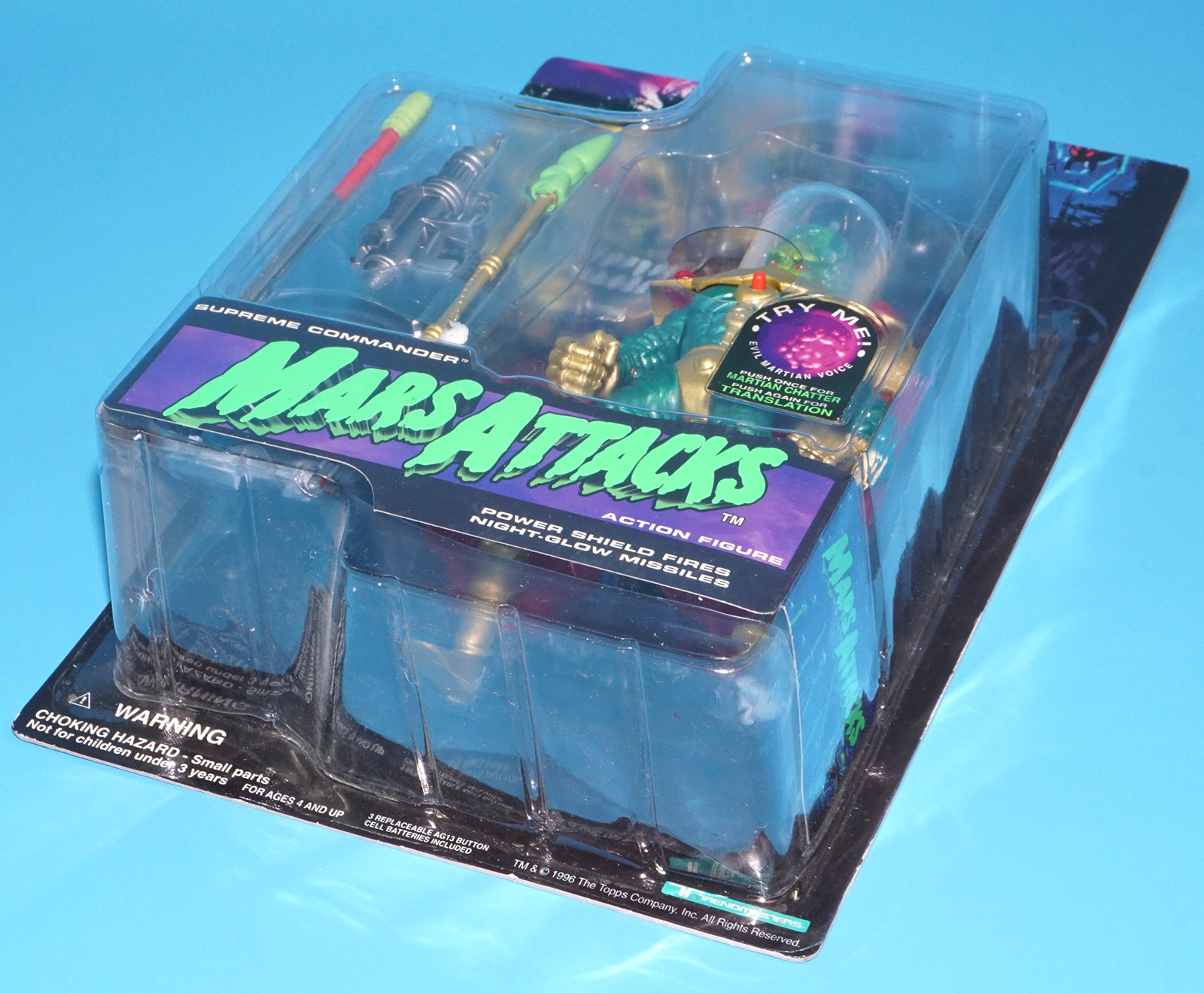 MARS ATTACKS SUPREME COMMANDER MOC MOSC US CARD 1996 TRENDMASTERS - Image 6