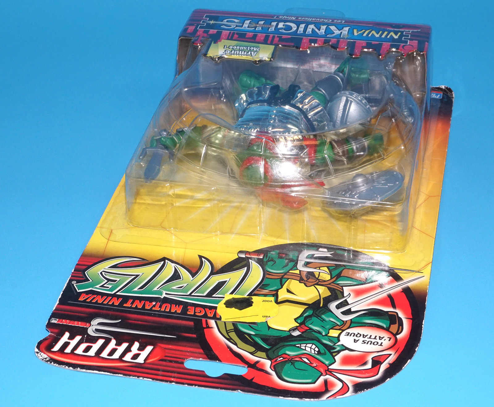 TMNT TEENAGE MUTANT NINJA TURTLES NINJA KNIGHTS RAPH MOC MOSC EURO CARD 2004 PLAYMATES - Image 4