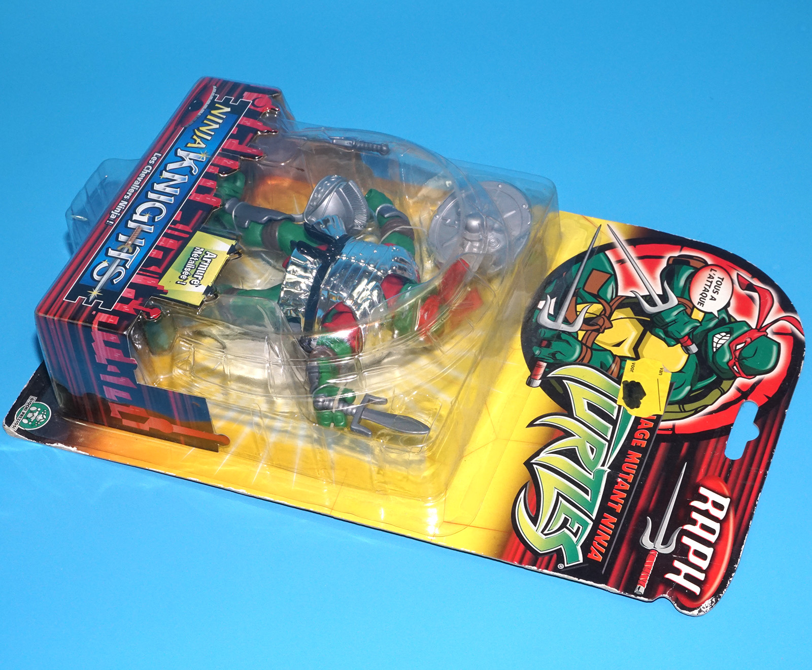 TMNT TEENAGE MUTANT NINJA TURTLES NINJA KNIGHTS RAPH MOC MOSC EURO CARD 2004 PLAYMATES - Image 5