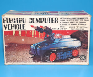 ELECTRO COMPUTER VEHICLE SPACE TANK COMPLETE IN BOX BOXED 1970s MASUDAYA MODERN TOYS WORKS!