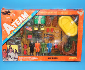 A-TEAM SOLDIERS OF FORTUNE COMBAT HEADQUARTERS BOX SET BOXED 1983 GALOOB 3 3/4 GI JOE