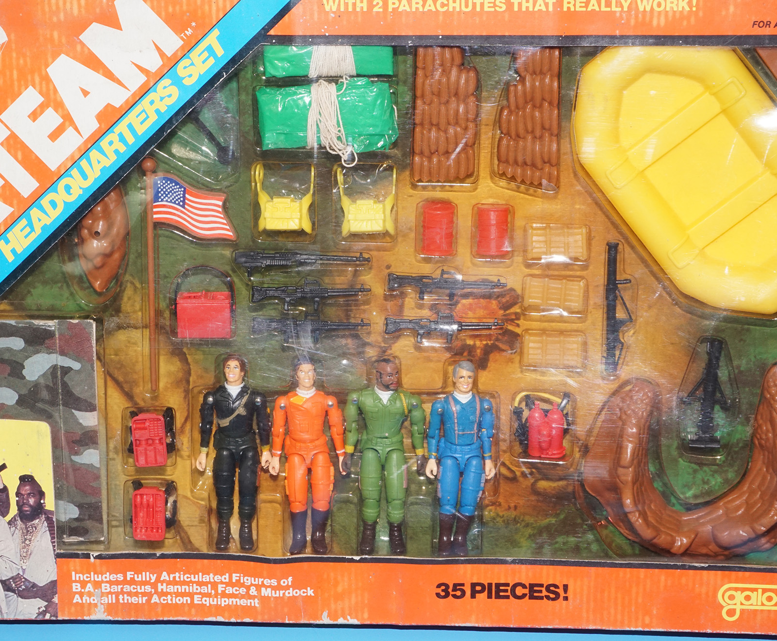 A-TEAM SOLDIERS OF FORTUNE COMBAT HEADQUARTERS BOX SET BOXED 1983 GALOOB 3 3/4 GI JOE - Image 2
