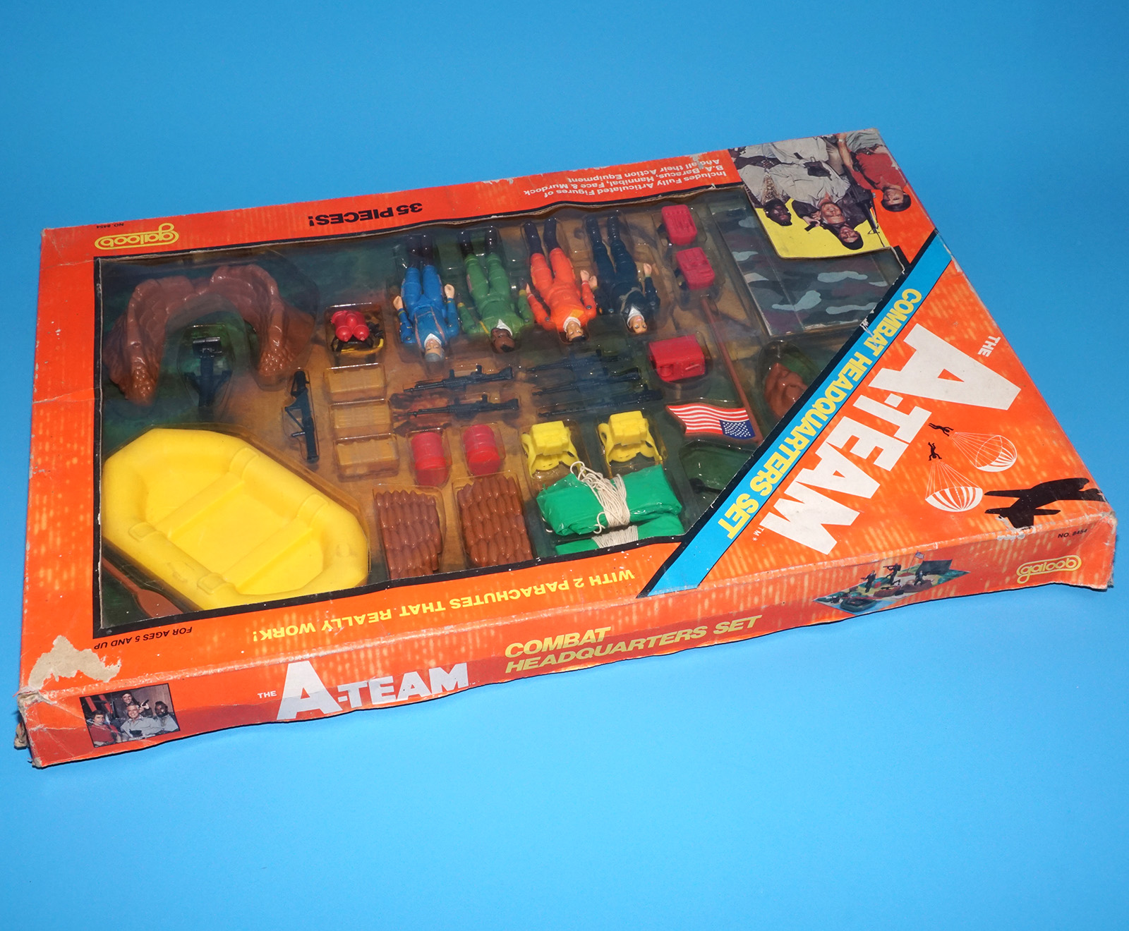 A-TEAM SOLDIERS OF FORTUNE COMBAT HEADQUARTERS BOX SET BOXED 1983 GALOOB 3 3/4 GI JOE - Image 4