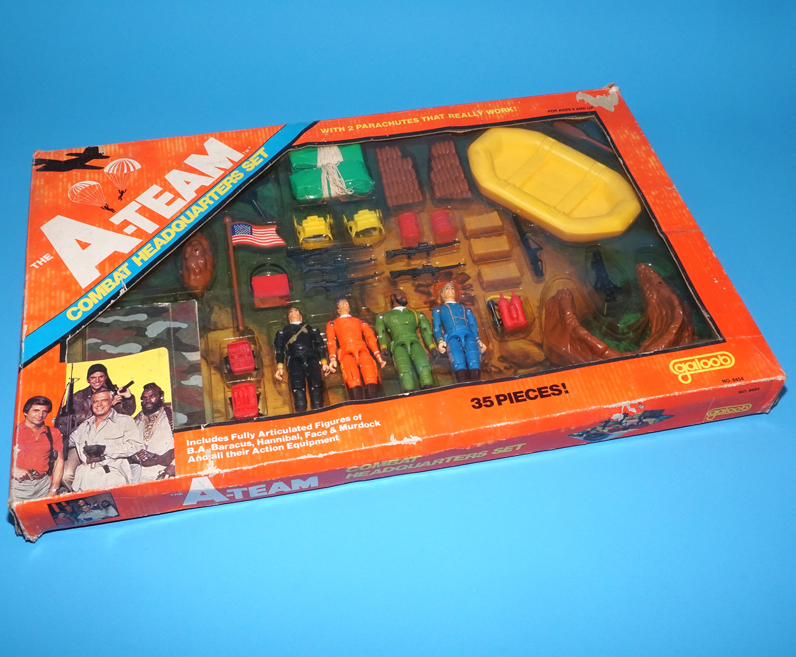 A-TEAM SOLDIERS OF FORTUNE COMBAT HEADQUARTERS BOX SET BOXED 1983 GALOOB 3 3/4 GI JOE - Image 6