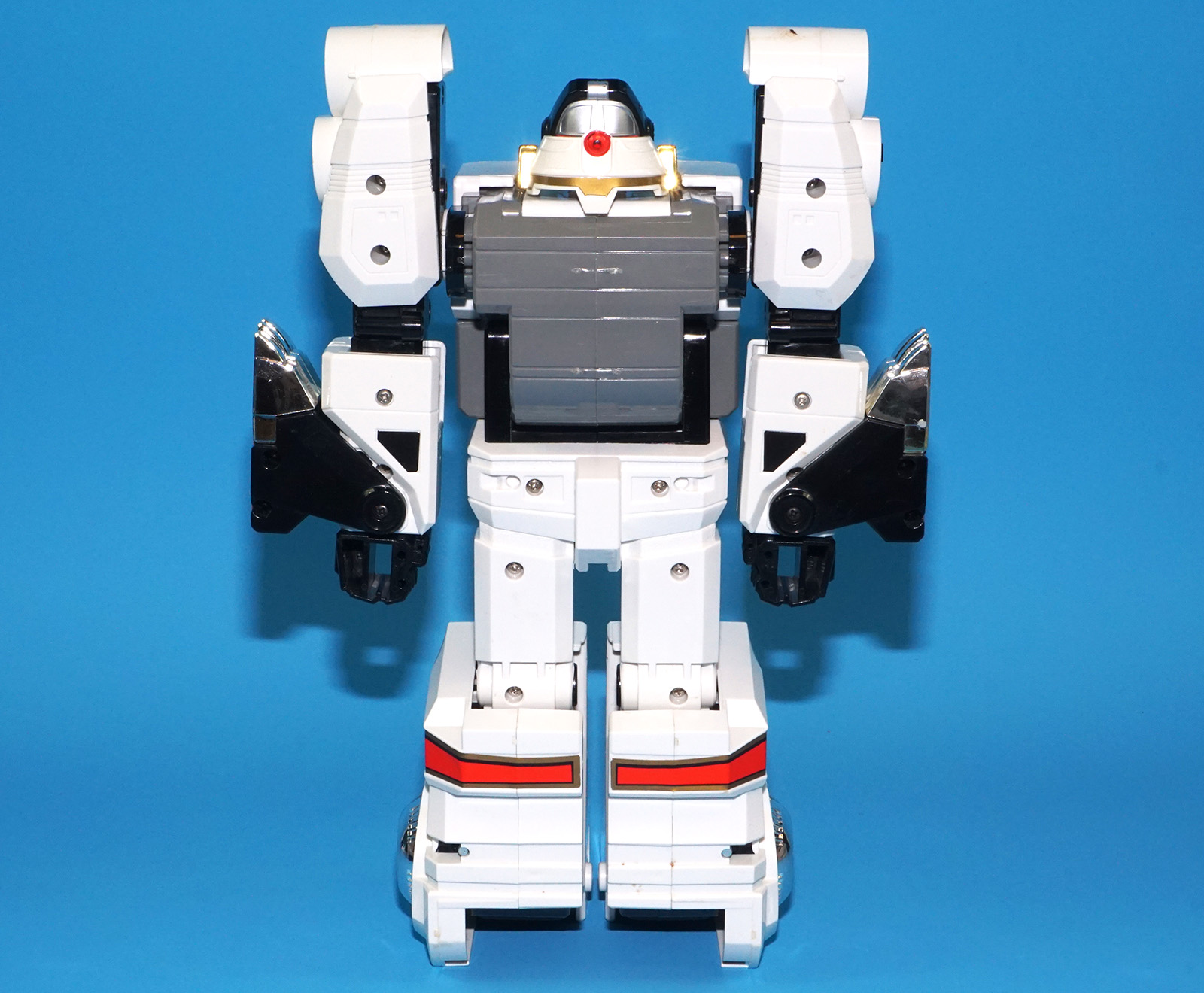 MMPR POWER RANGERS WHITE RANGER & TIGERZORD BOXED EURO BOX 1995 BANDAI WORKS! - Image 14