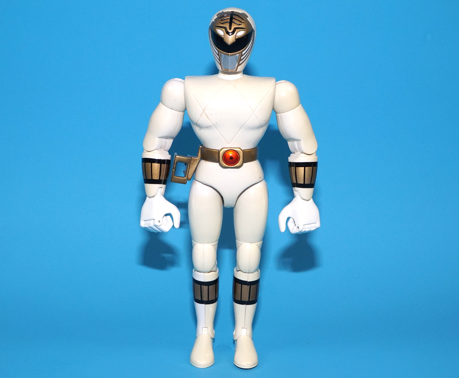 MMPR POWER RANGERS WHITE RANGER & TIGERZORD BOXED EURO BOX 1995 BANDAI WORKS! - Image 15