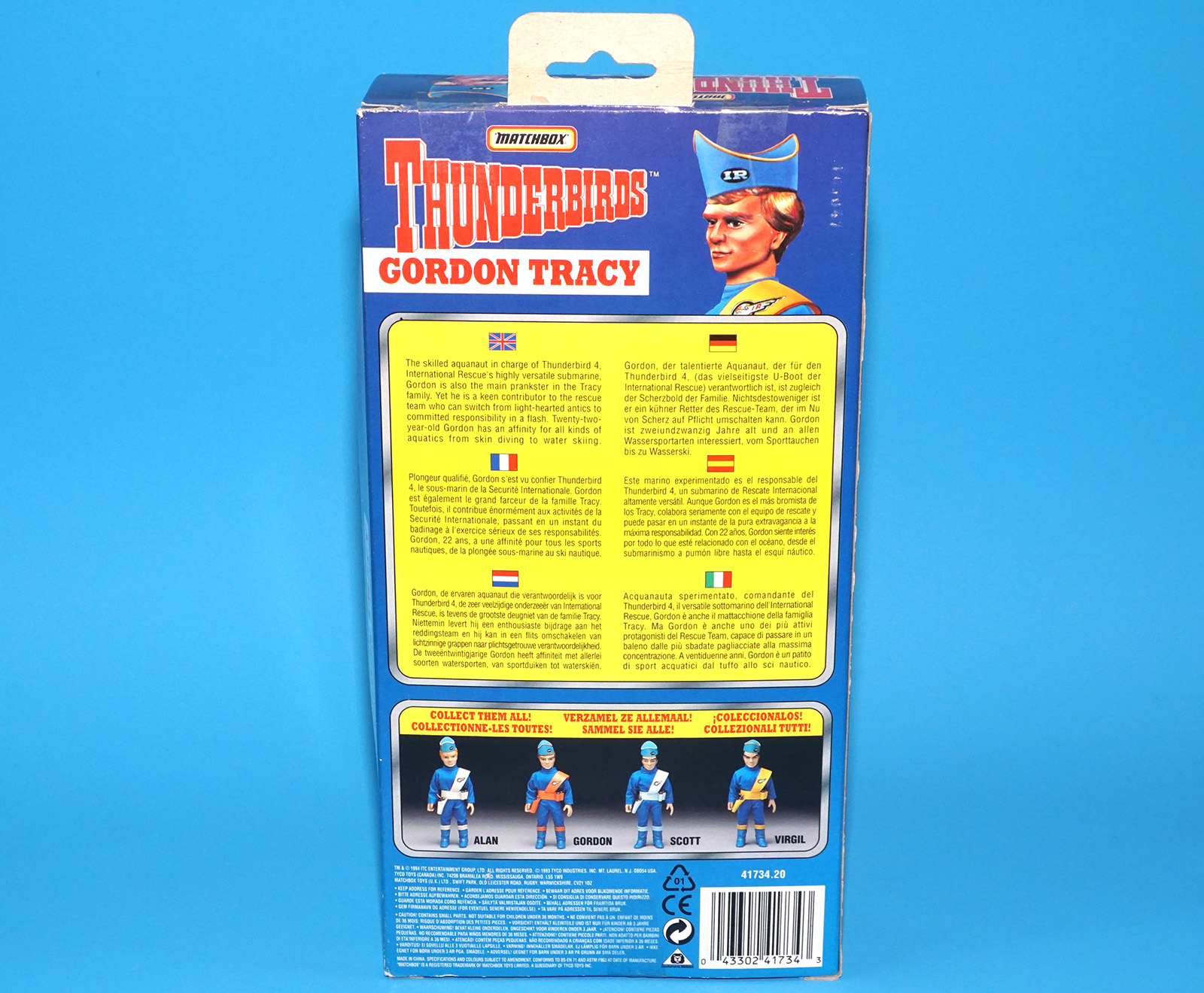 THUNDERBIRDS 10 GORDON TRACY MIB MISB EURO BOX 1992 MATCHBOX GERRY ANDERSON - Image 7