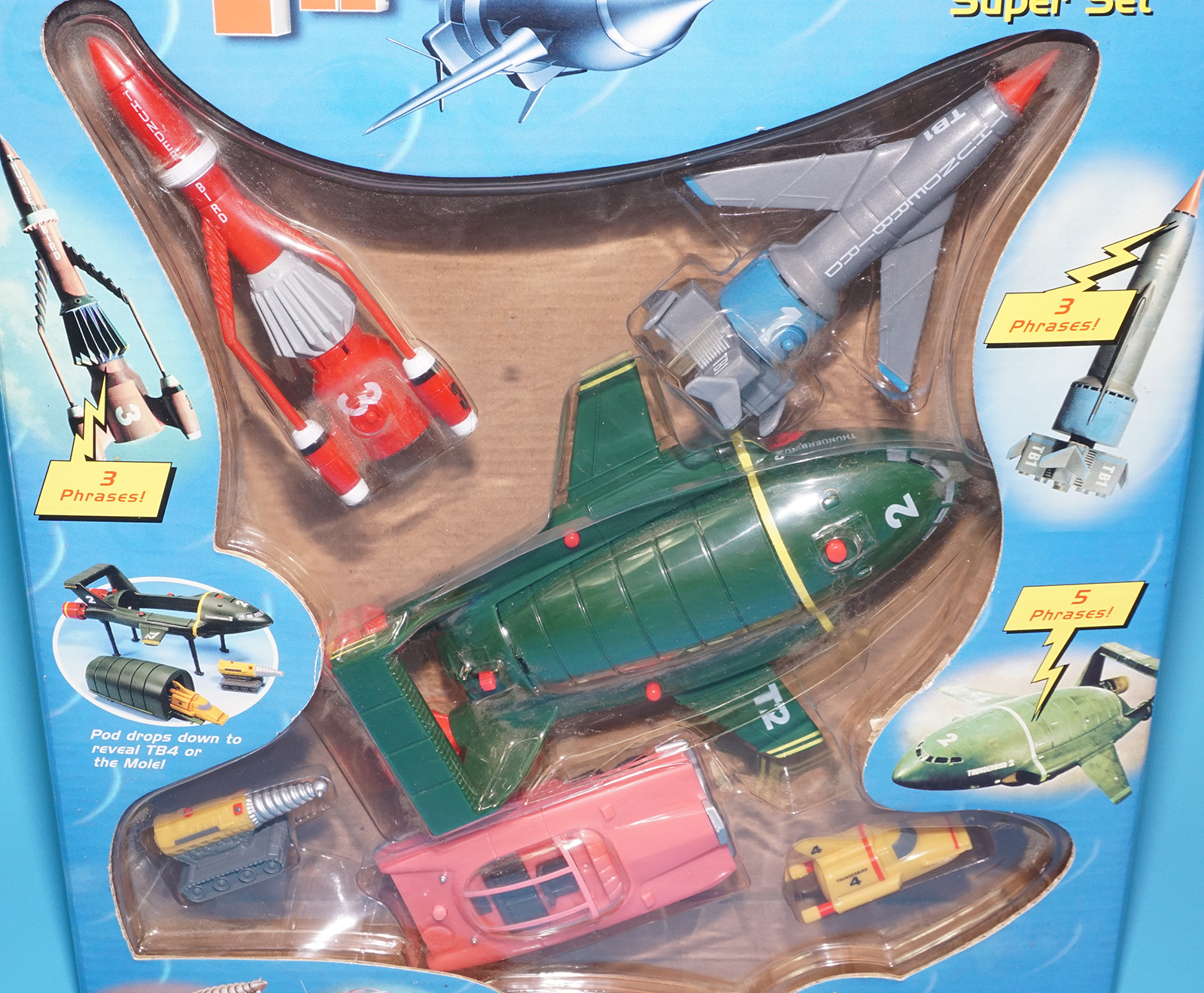 THUNDERBIRDS 6 VEHICLE SUPER SET MIB UK BOX 1999 CARLTON VIVID IMAGINATIONS - Image 2